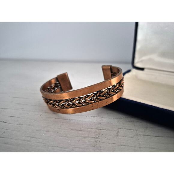 Vintage Copper Cuff Bracelet - Picture 1 of 7